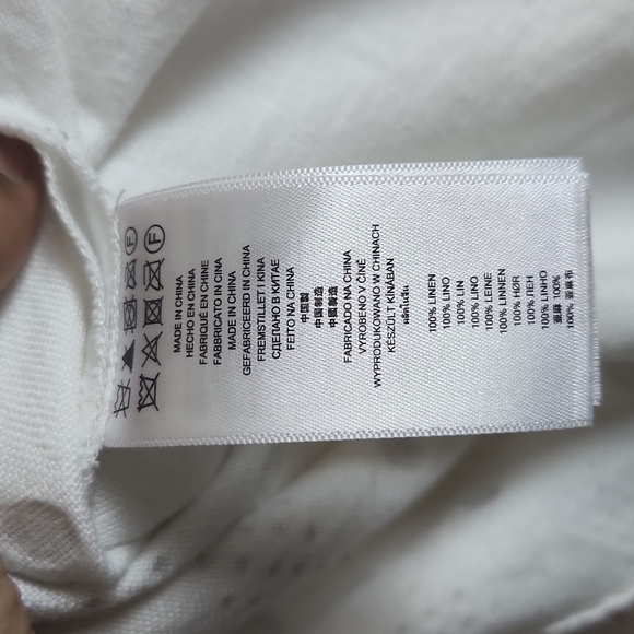 MICHAEL Michael Kors 100% Linen Tunic Dress W/ Gold + Shiny Embellishments - Picture 6 of 6